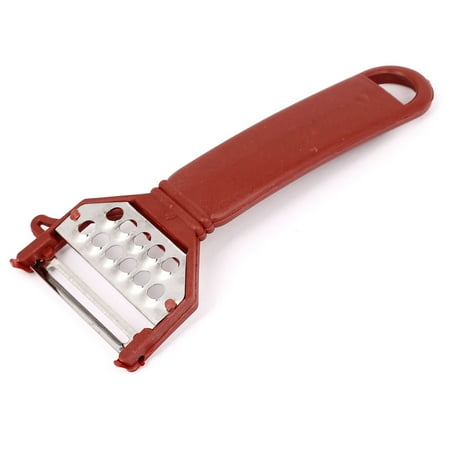 Grip Vegetable Knife - Plastic Grip Metal Vegetable Fruit Peeler Parer Peeling Tool Red