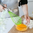 thumbnail image 2 of KMSS 10 inch Silicone Whisk for Cooking, Mini Whisk Stainless Steel Dough Whisk, Balloon Wire Whisk, Milk Egg Frother for Blending Whisking Beating Stirring Baking (1 Pack), 2 of 6