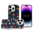 thumbnail image 2 of Designed for Apple iPhone 12 /12 Pro Fashion IMD Design Pattern Design Hybrid Thick with Magnetic Circle MagSafe Compatible Phone Case Cover [Nightly Floral], 2 of 4