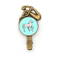 thumbnail image 1 of Broche Cheval Épingle à Cheveux Vintage en Métal, 1 of 3