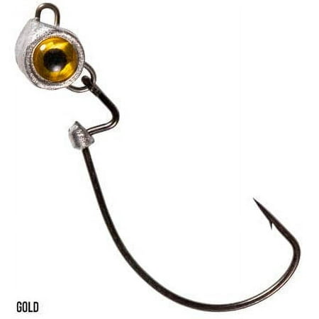 UPC: 0879044007067 | Z-MAN CTXF115-03 Texas Eye Finesse Gold 1/15oz Jighead Fishing Lures (3 Pack)