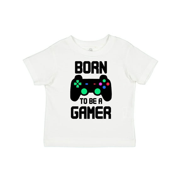 Inktastic Born to Be a Gamer with Controller Boys or Girls Toddler T-Shirt
