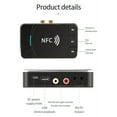 thumbnail image 4 of Bluetooth Transmitter Jack Music Wireless Adapter Durable 15m 10.9*7.3*2.9cm For Car TV Speakers Auto 2 In 1 Receptor, 4 of 5