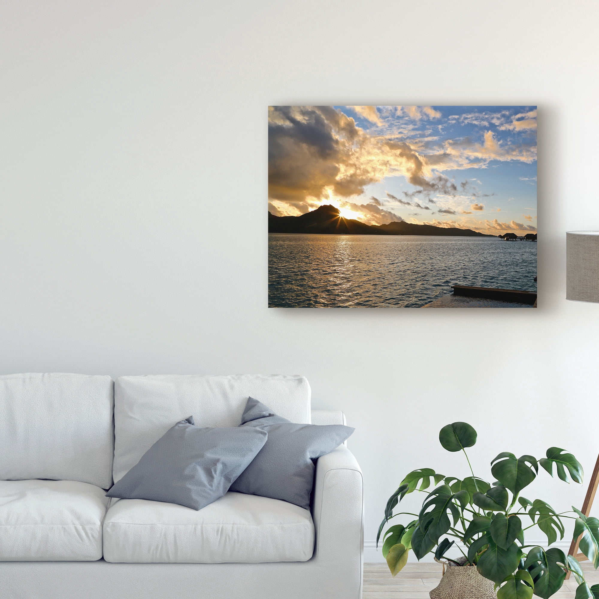 Trademark Fine Art 'Bora Bora Sunset' Canvas Art by American School