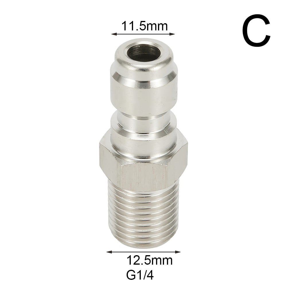 Pressure Washer Coupling Quick Release Adapter 1/4" Male Male Fitting