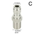 thumbnail image 1 of 1/4 Quick Connector Pressure Washer Connector Coupling Quick Release Adapter Garden High Pressure Cleaning Machine Connector, 1 of 8