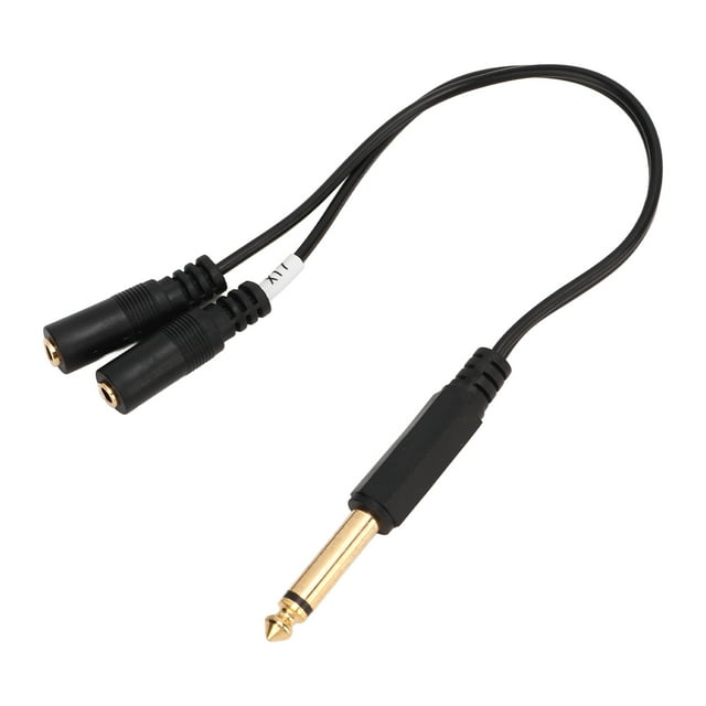 Mono Maleto Dual Female Cable,Dual 1/8 Inch Female Y Splitter Microphone Cable Y Splitter Cable Future-Proof Design