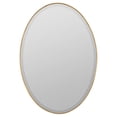 thumbnail image 2 of Cooper Classics Krista Shiny Gold Metal 24 3/4" x 35 3/4" Oval Wall Mirror, 2 of 4