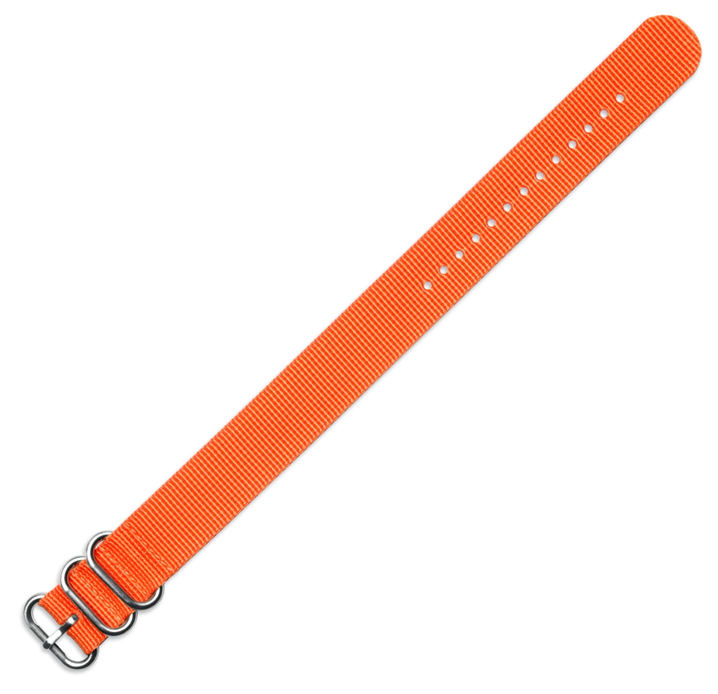 deBeer Watchbands 22mm Military Nylon Watch Band Orange