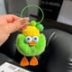 thumbnail image 2 of Lindo llavero colgante de coche de pato de piel de conejo, muñeco de peluche, pequeño colgante de bolsa de bola de carbón, 2 of 5