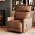 thumbnail image 2 of Ataucjin Power Recliner Chair, Swivel Rocker Chair for Adults, Upholstered Fabric Glider Recliner Nursery Chair with USB Ports, Ergonomic High Back Single Sofa Seat for Living Room, 2 of 7