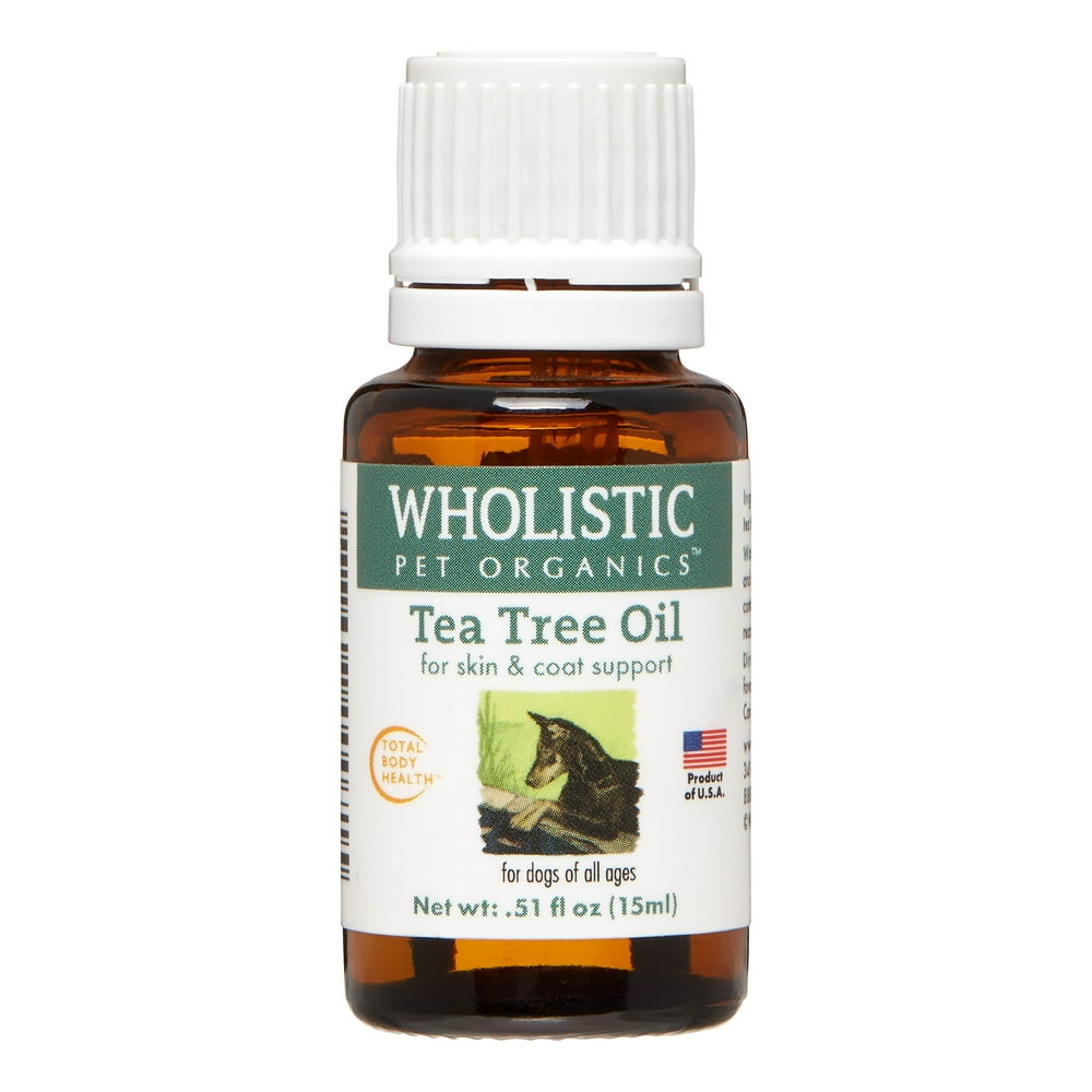 Wholistic Pet Organics Tea Tree Oil Skin & Coat Dog Supplement, 15 ml