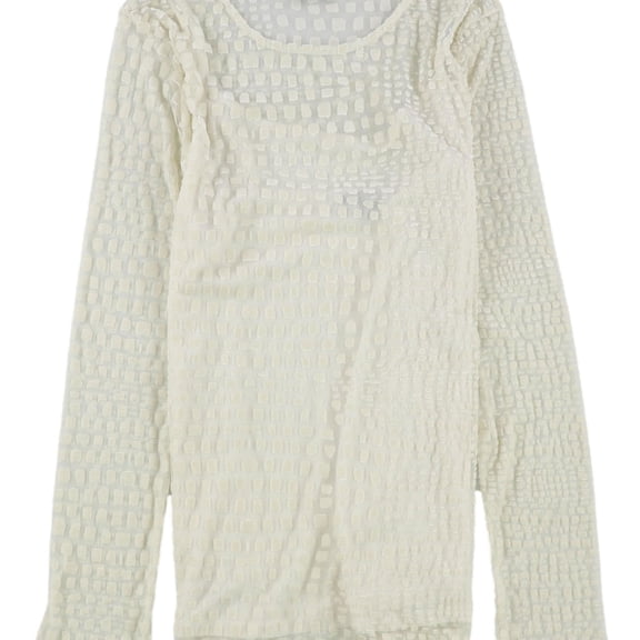 Alfani Womens Animal Print Pullover Blouse, Off-White, Medium