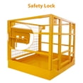 thumbnail image 5 of 43"x45" Forklift Safety Cage, 1300 LBS Capacity Forklift Work Platform with Safety Harness, Collapsible Aerial Platform for Lifting Loader
﻿, 5 of 7