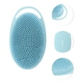thumbnail image 3 of Unique Bargains 1 Pc Hangable Oval Bath Brush Shower Brush Light Blue, 3 of 6