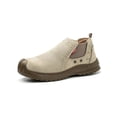 thumbnail image 1 of UKAP Men Work Boots Slip Resistant Protection Boot Steel Toe Safety Shoes Construction Chelsea Booties Anti Collision Khaki 3# 11, 1 of 2