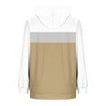 thumbnail image 4 of HAiming Color Block Hooded Sweatshirt for Women Casaul Long Sleeve Pullover Tops Hoodies with Pocket, 4 of 6