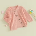thumbnail image 3 of Gupgi Baby Knit Cardigan Infant Boy Girl Sweaters Crewneck Long Sleeve Open Front Sweaters Winter Coat, 3 of 7