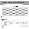 thumbnail image 3 of Dazzle Bright Christmas 360 LED Net Lights, 12FT x 5 FT Connectable Waterproof String Lights Clear Wire with 8 Modes, Christmas Decorations for Indoor Outdoor Xmas Party Yard Garden Decor (Warm White, 3 of 5