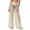 Beige, variant on Cover Up Pants for Swimwear Women Chiffon Lightweight Sun Protection Beach Pants Wide Leg Bohemian Pants