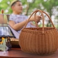 thumbnail image 4 of BESTYASH Cesta Multiusos De Imitación Rattan Para Y Snacks Con Asa Cómoda Marrón, 4 of 6