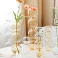 thumbnail image 5 of Transparent Glass Flower Vase Hydroponic Vase Creative Home Office Table Centerpieces Decor Bubble Vase, 5 of 18