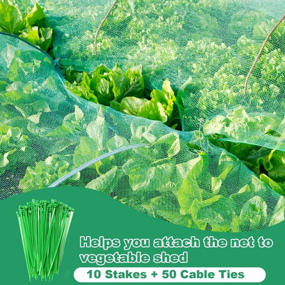 Innens Anti Bird Deer Netting Fence Plant Fruits Trees Mesh Protective Net / Nails&Ties