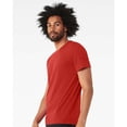 thumbnail image 2 of Bella Canvas Mens CVC Jersey Tee, 2XL, Solid Red Blend, 2 of 4