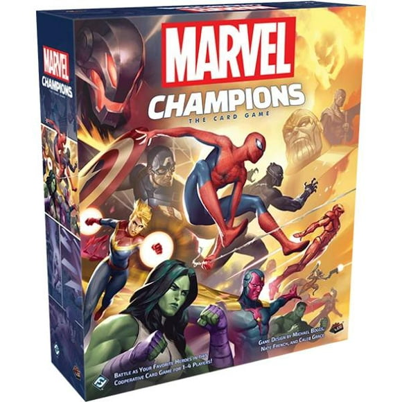 Champions Marvel, le Jeu de Cartes [Jeu de Cartes, 1-4 Joueurs, 14 Ans et Plus]