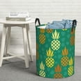 thumbnail image 5 of Goofa Pineapples1 Printed Circular Hamper,Laundry Basket with Handles,Storage Baskets Foldable,Large Capacity Laundry Hamper-Small, 5 of 8