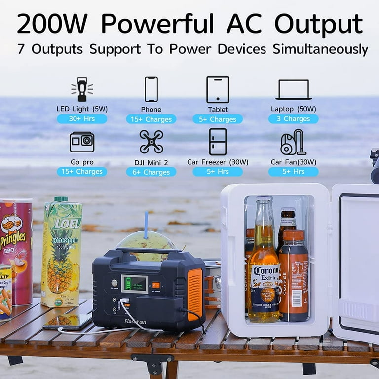 FlashFish ポータブル電源 40800mAh 200W 楽天市場】FlashFish ポータブル電源 大容量 小型発電機