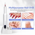 thumbnail image 6 of Cordless Electric Nail Drill Kit with Storage Base (Holds 8 Replaceable Drill Bits) - 3 - Speed LED Display, Rechargeable & Multipurpose for Easy Manicure/Pedicure, 6 of 7