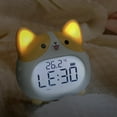 thumbnail image 4 of Alarm Clocks- Cute Dog Clock with Night Light - Rechargeable Battery Operated Digital Clocks for Bedroom (Yellow), 4 of 7