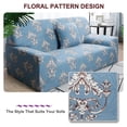 thumbnail image 2 of PiccoCasa Loveseat Sofa Slipcover Spandex Couch Cover, Medium Silver Blue, 2 of 7