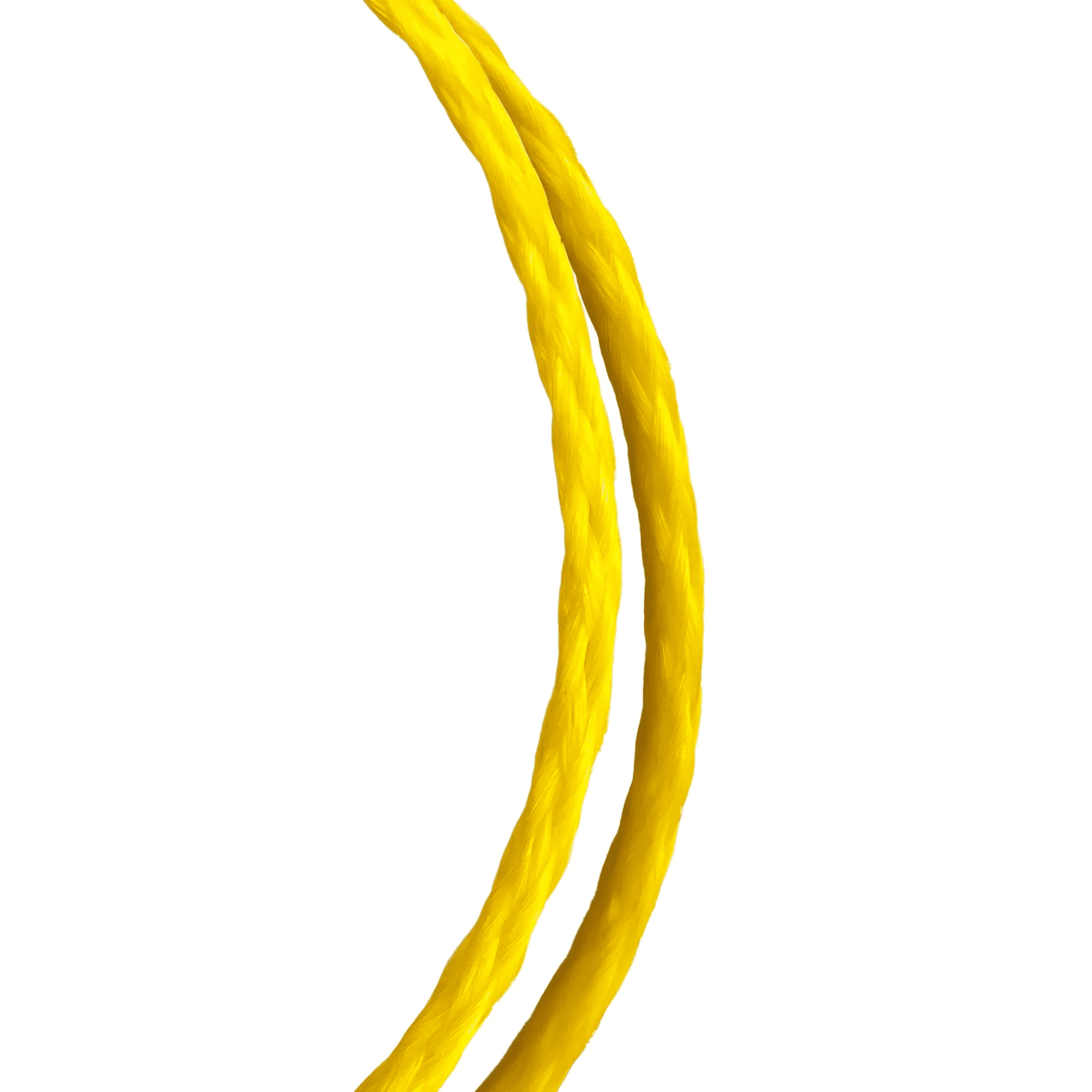 Hyper Tough 3/8 inch x 50 feet Yellow Polypropylene Hollow Braided Rope
