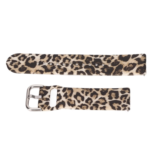 Soft Silicone Watch Band for Amazfit GTR 3 and Realme Watch 2 Pro, 22mm / 0.9in Quick Release Adjustable Sport Wristband Replacement Strap with Stylish Leopard Print, Multi-Color (Unisex)