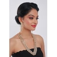 thumbnail image 3 of Efulgenz Faux Kundan Stone Multi Layered Strand Heavy Indian Bridal Set Long Necklace with Dangle Earrings Jewelry for Women, 3 of 6