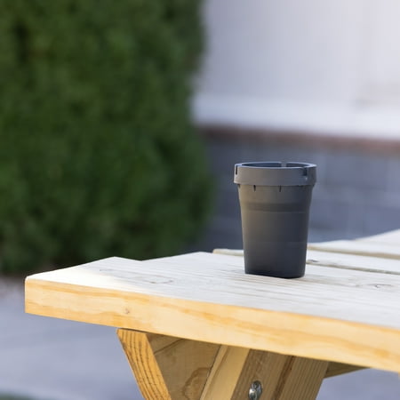 Auto-Drive, Portable Black PPS Plastic Flame Retardant Material, Butt Bucket Ashtray