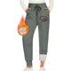 thumbnail image 1 of Gibobby pantalones con forro polar Pantalones de jogging para mujer con 2 bolsillos Cordón Polar de invierno Cintura alta Leggings deportivos largos Pantalones de entrenamiento(Gris, L), 1 of 4