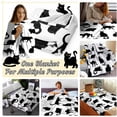 thumbnail image 3 of Black Cats Blanket Throw Super Soft and Cozy Blankets for Home Decoration, Couch, Bed, Sofa Small for Kids for All Seasons Black Cats Small for Kids, 3 of 7