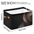 thumbnail image 4 of Pig Hoodie Storage Bins Baskets With Handles Storage Box Clothes Organizer Organization Toys, 4 of 7