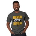 thumbnail image 5 of US Army Logo Never Accept Defeat Men's Graphic T Shirt Tees Brisco Brands S, 5 of 6