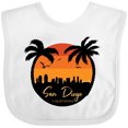 thumbnail image 3 of Inktastic San Diego Sunset Skyline Boys or Girls Baby Bib, 3 of 4