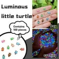 thumbnail image 2 of 100PCS Mini Resin Animals Turtles Night Glow,Mini Animals Figures,Mini Turtless Turtle Toys Miniature Things Figurines to Hide, Tiny Turtles for DIY Fairy Garden Decoration Dollhouse Micro Landscaping, 2 of 5