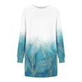 thumbnail image 4 of WXLWZYWL Women's Sweatshirts Dress with Retro Floral Print Long Sleeve Round Neck Casual Fall Winter Dress with Pockets, 4 of 5