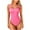 Pinky, variant on Ribbed Bodysuit for Women One-Piece Swimsuits High Cut Bathing Suit Racerback Soft Cup Padded 1 Piece Swimsuit Beige M