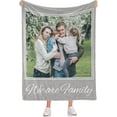 thumbnail image 3 of Custom Blankets with Photos Personalized Happy Anniversary Blanket Valentines Day for Her Him Boyfriend Girlfriend Husband Wife, 3 of 6
