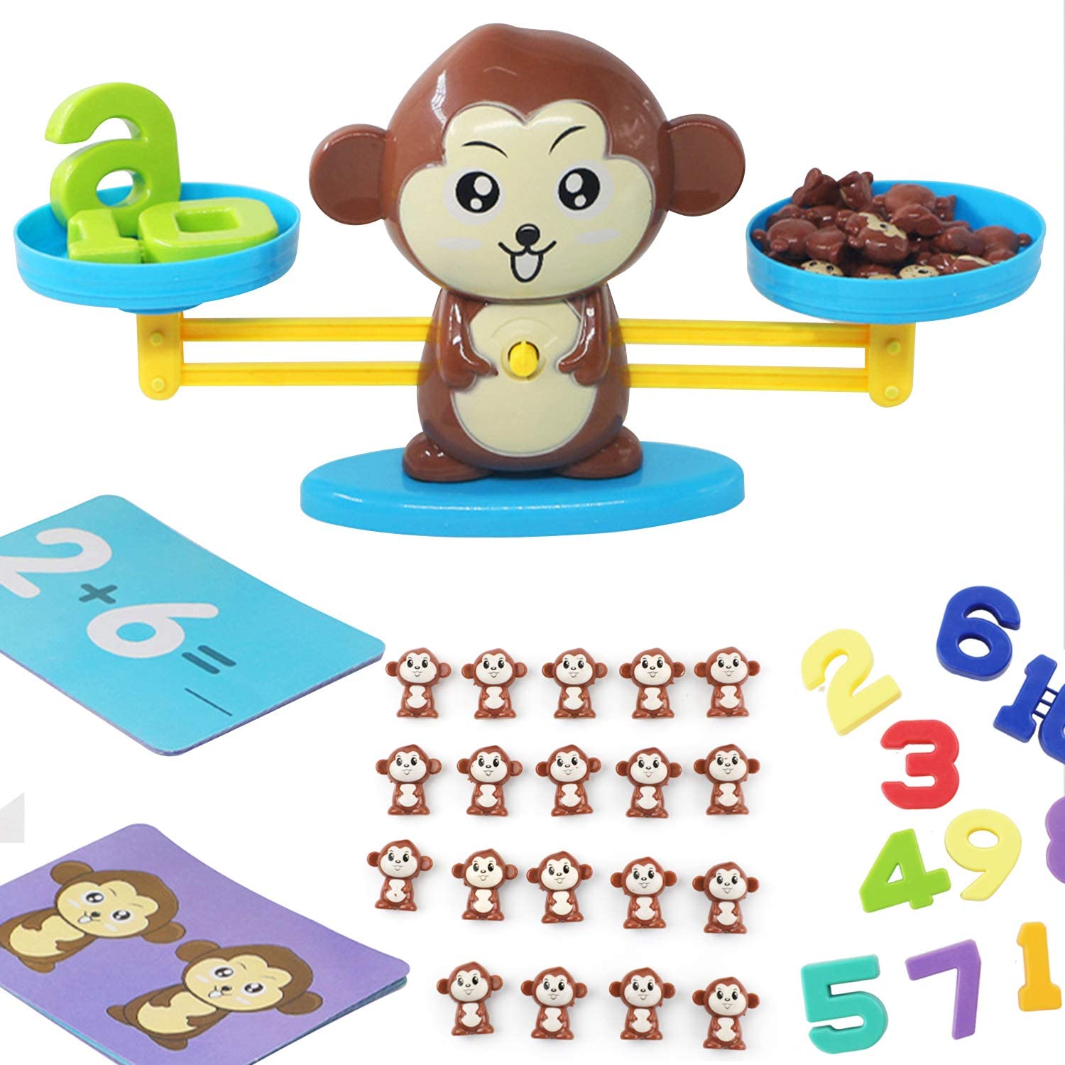 Monkey Balance Cool Math Game, Preschool Educational Toys, STEM
