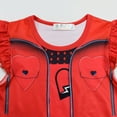 thumbnail image 4 of Girls Red Costume Dress Kids Movie Outfits Halloween Birthday Party 3-9Y, 4 of 5