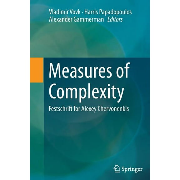 Measures of Complexity: Festschrift for Alexey Chervonenkis, (Paperback)